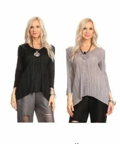 VANITE Stretch Asymmetric Tunic