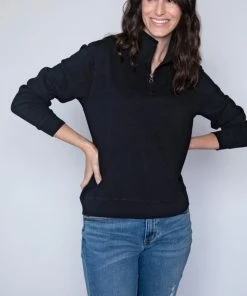 Mododoc Los Angeles 1/2 Zip Funnel Neck Sweatshirt