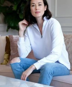 Mododoc Los Angeles 1/2 Zip Funnel Neck Sweatshirt