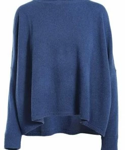 MINNIE ROSE Cropped Longsleeve Boyfriend Cashmere Sweaters