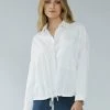 ZENARA Tops Annick White Pima Cotton Blouse
