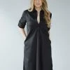 ZENARA Ivonne Pima Cotton Shirt Dress