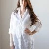 CP SHADES White Linen Dani Shirt Tops