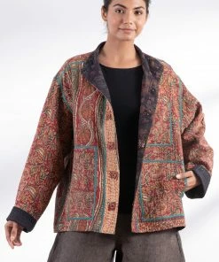 Mieko Mintz Vintage Cotton Kantha Blouson Jackets