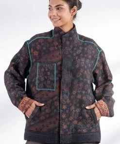 Mieko Mintz Vintage Cotton Kantha Blouson Jackets