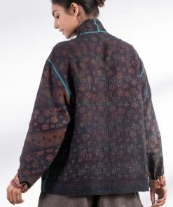 Mieko Mintz Vintage Cotton Kantha Blouson Jackets