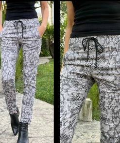 Bevy Flog Shely Pant In Ash Python Pants