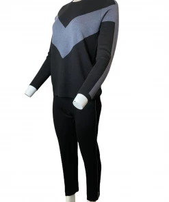 PEACE OF CLOTH Pants Slate Stripe Knit Pant