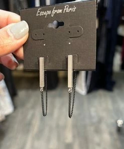 Escape From Paris Accessories Silver Bar Black