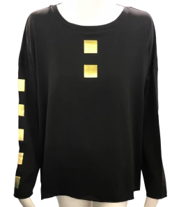 Planet Metallic Tee Tops