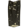 STUDIO RUNDHOLZ Black Print Pencil Skirt Skirts