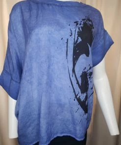 LUUKAA Blue Asymmetric Top