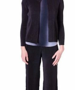 VEECA Jackets Classic Crew Neck Crinkle Jacket