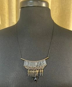 SPARKLE Labradorite Natural Stone On Leather Accessories