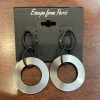 Escape From Paris Post Earring Silver Circle