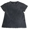 A To Z Tops Washed Black Tee