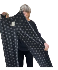 PORTO Traveler Pant In Black Latte Dot