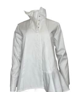 VITAMIN INC Jackets Vitamin Side Flounce Jacket White