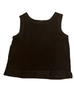 CUT LOOSE Linen Solid Shell Tops