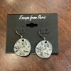 Escape From Paris Disc Earring With Black Diamond