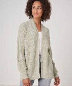 REPEAT CASHMERE Long Simple Cardigan Cardigans