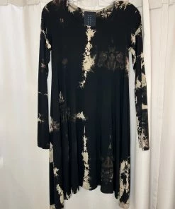 HEYNE BOGUT Long Sleeve Swing Dress Natural