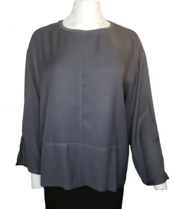 LOTUSEATERS Bow T-Shirt Gray