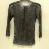 PORTO Tops Diva Black Mesh Tee
