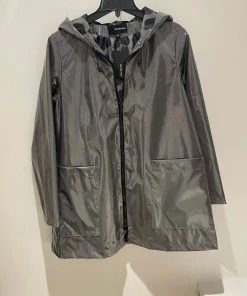 MYCRA PAC Coats Nickel Patent Raincoat