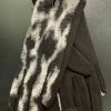 Betsy Jenney Accessories Gray Leopard Gloves