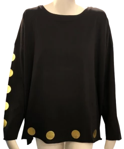 Planet Metallic Tee Tops