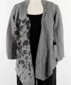 Mara Gibbucci Salt & Pepper With Circle Jacket Jackets