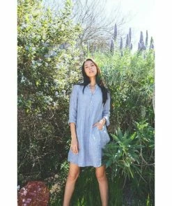 CP SHADES Blue Chambray Jasmine Tunic