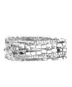 Marlyn Schiff Accessories Silver Seven Strand Bracelet Set