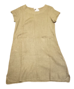 Lands Downunder Short Sleeve Linen Dress Dresses