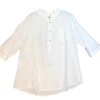 Lands Downunder Solid Linen Blouse Tops