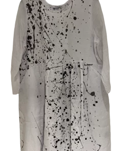 BANANA BLUE Neutral Splash Linen Dress