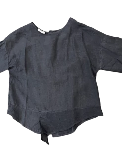 BANANA BLUE Tops Button Back Linen Top