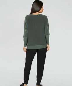 SYMPLI Motion Trim Boxy Top Long Sleeve Tops