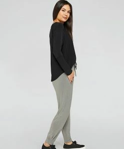 SYMPLI Tops NU Cinch Top Long Sleeve